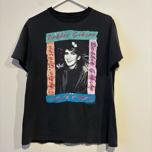 Vintage 80s Debbie Gibson T Shirt Electric Youth Tour faded black single stitch
